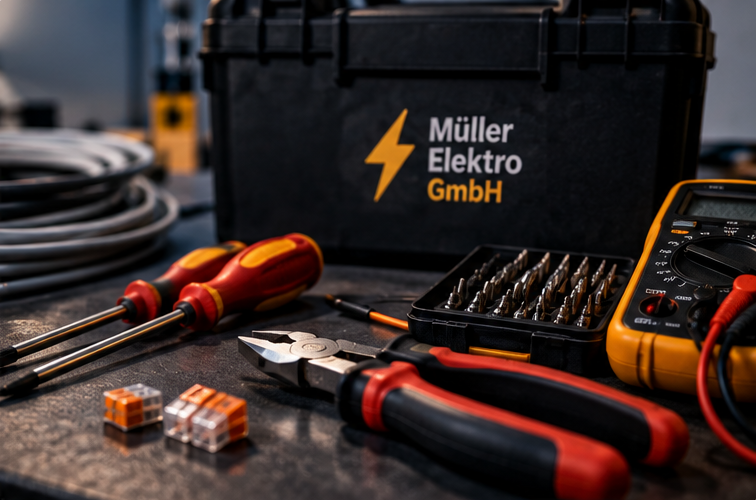 Werkzeugkoffer und Elektriker-Werkzeug für Reparatur- und Wartungsarbeiten